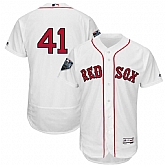 Red Sox 41 Chris Sale White 2018 World Series Flexbase Player Number Jersey Dzhi,baseball caps,new era cap wholesale,wholesale hats